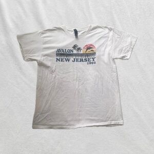 white Avalon New Jersey beachy tee